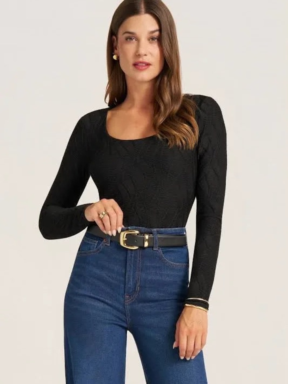 matty m. Rowan Scoop Neck Top Size Medium